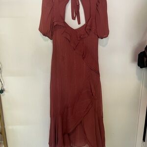 New Rust Red Women's Dress